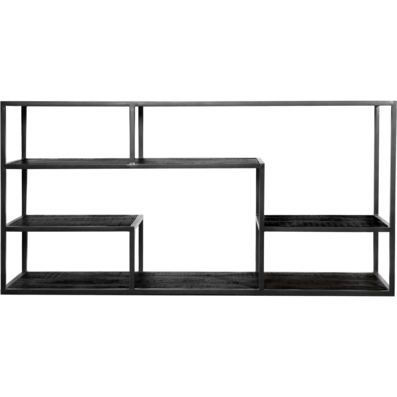 Dressoir Huub Zwart Mangohout 158 cm | BlokWoonWereld