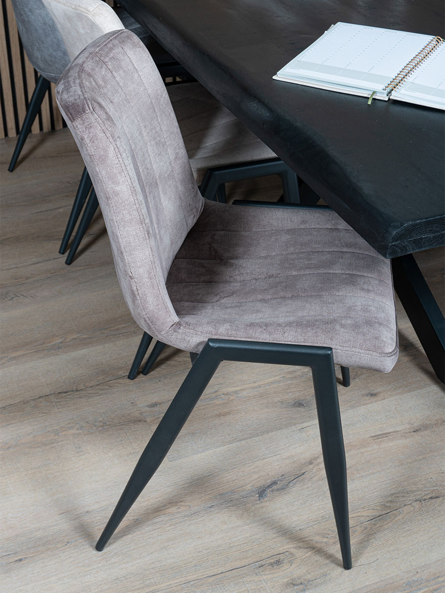 Eetkamerstoel Flynn Taupe 4 Eetkamerstoel Flynn Taupe - Afbeelding 4