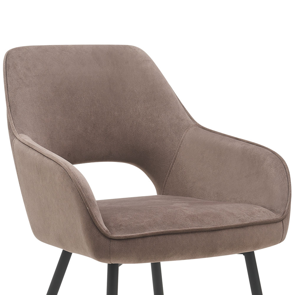 Eetkamerstoel Gina - Ramses - Taupe 2 Eetkamerstoel Gina - Ramses - Taupe - Afbeelding 2