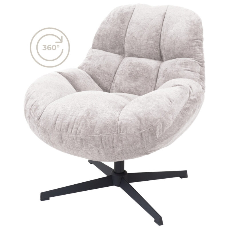 Fauteuil Charlie Taupe | BlokWoonWereld