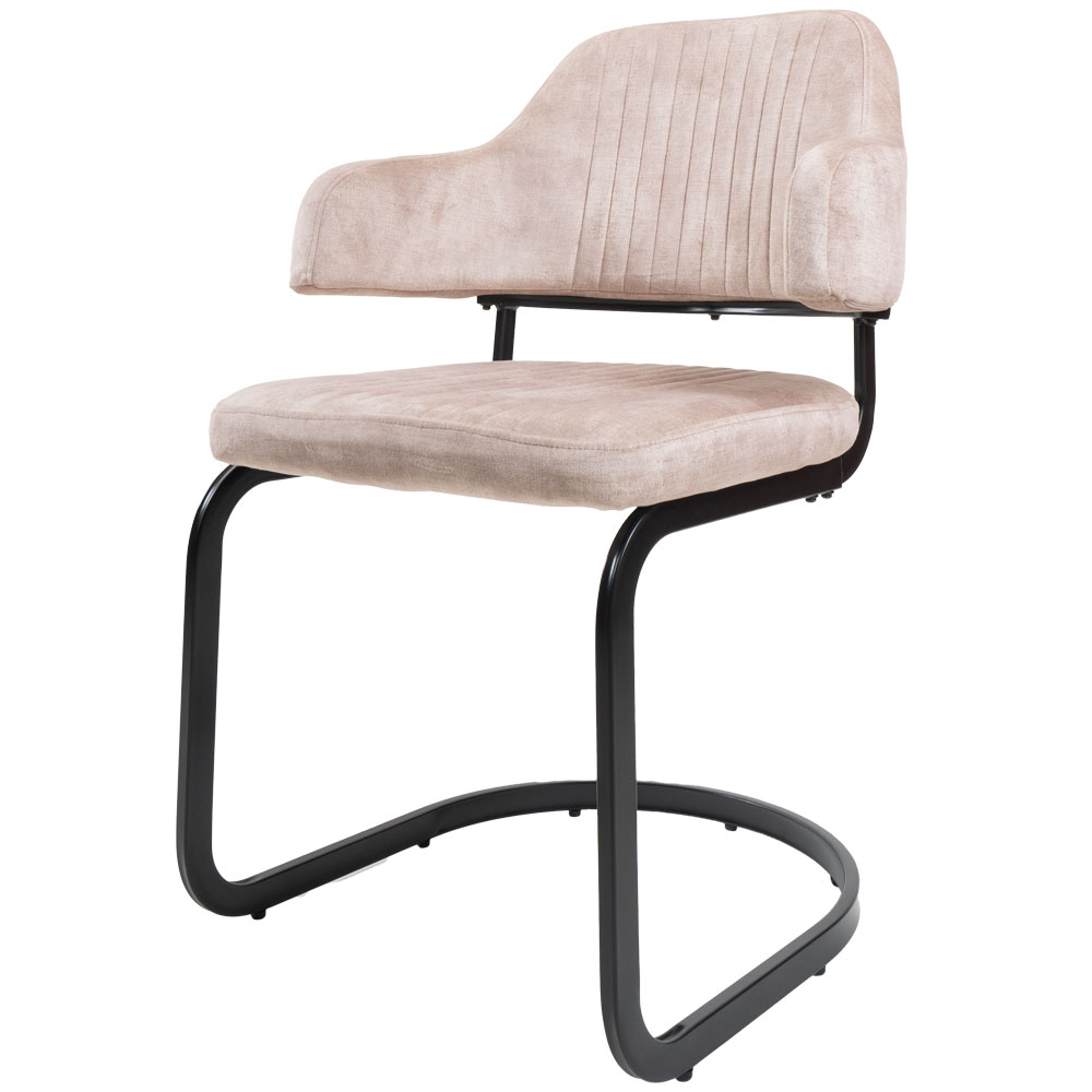 Eetkamerstoel Fox Naturel 07 - Vintage Velvet | BlokWoonWereld