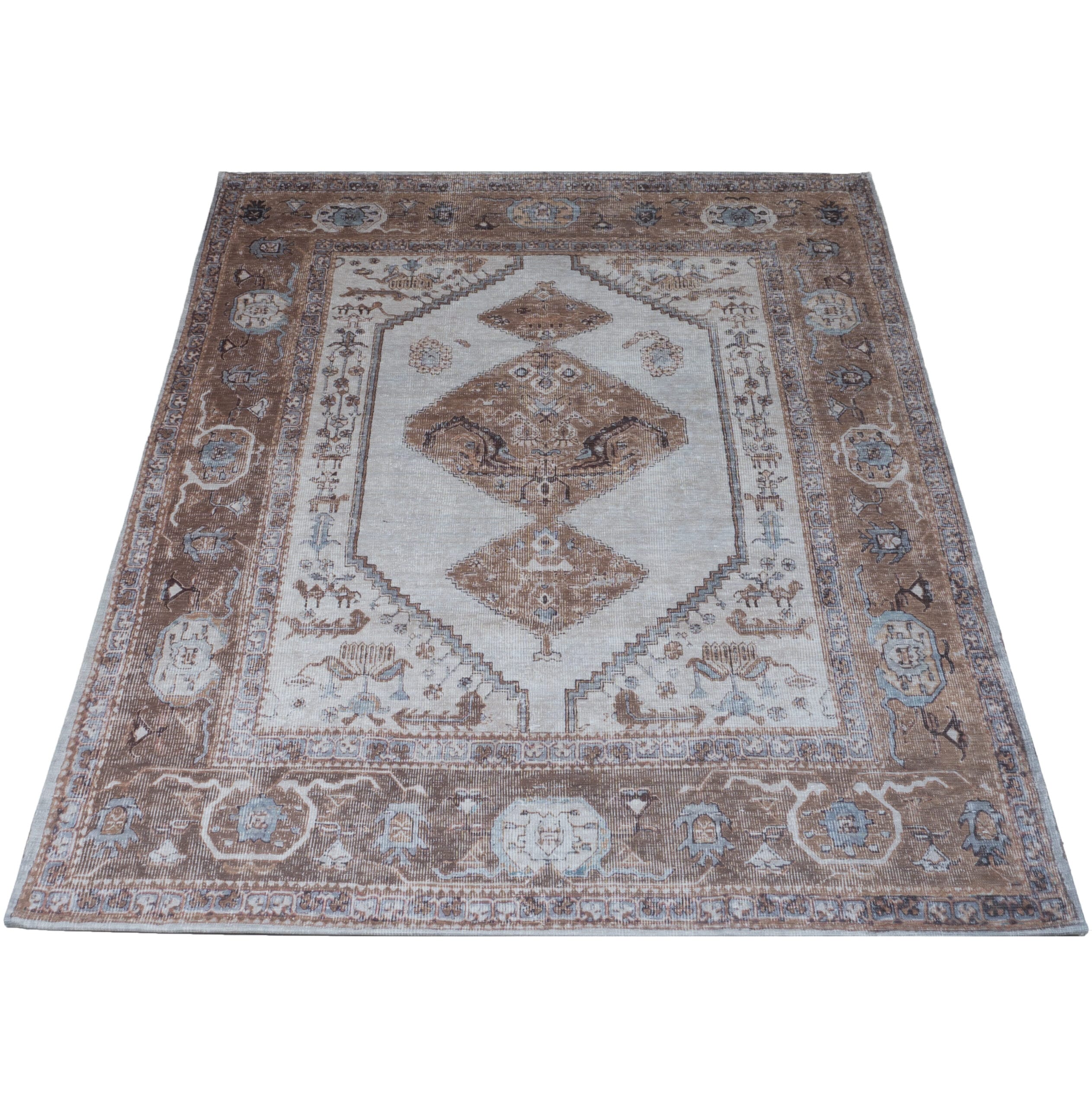 Vloerkleed Karaca Brown 08 - 200 x 290 cm | BlokWoonWereld