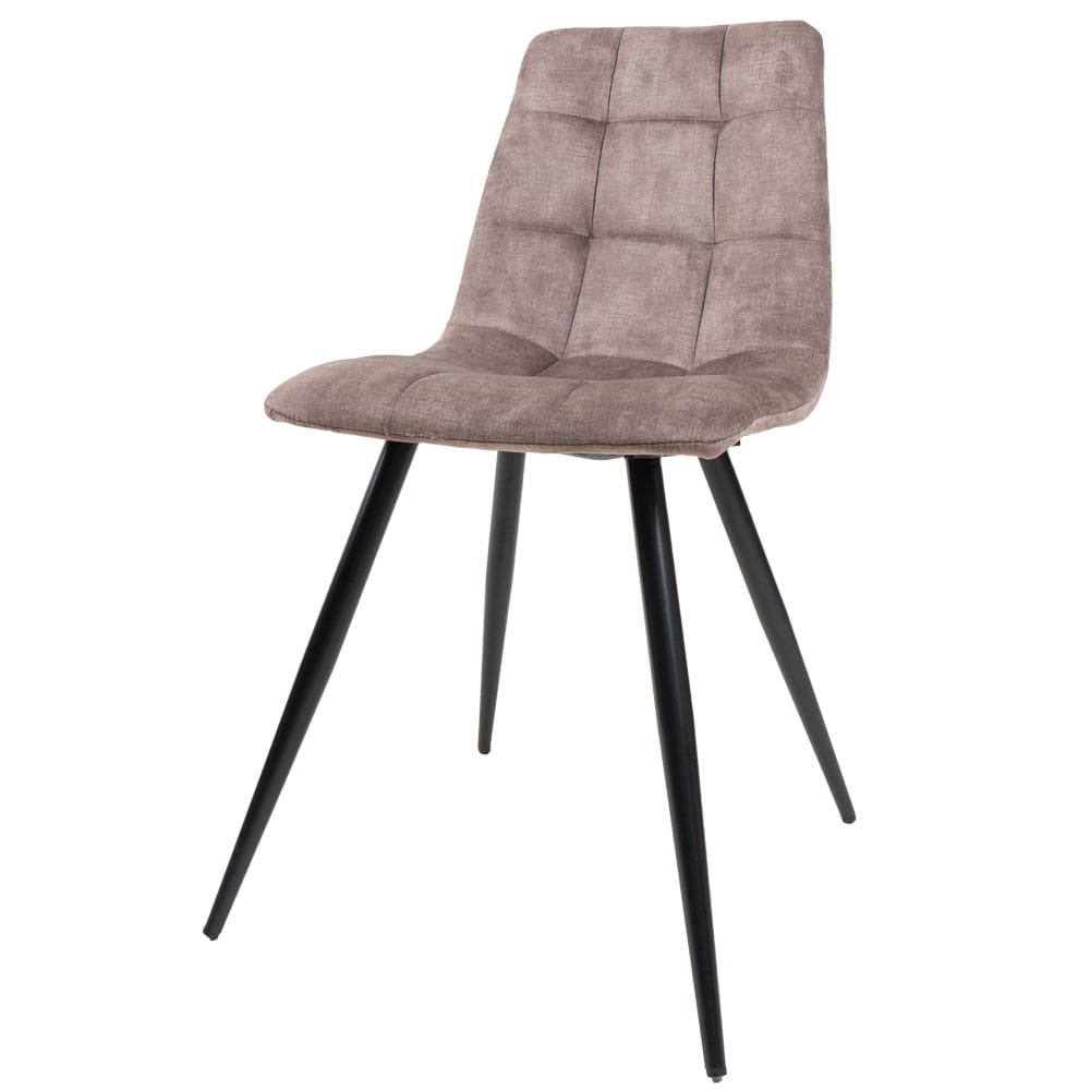 Eetkamerstoel Galgary Taupe 08 - Vintage Velvet | BlokWoonWereld