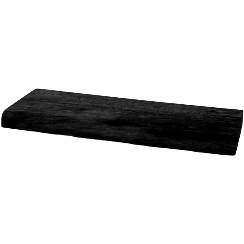 Wandplank Pure Zwart Mangohout 60 cm | BlokWoonWereld
