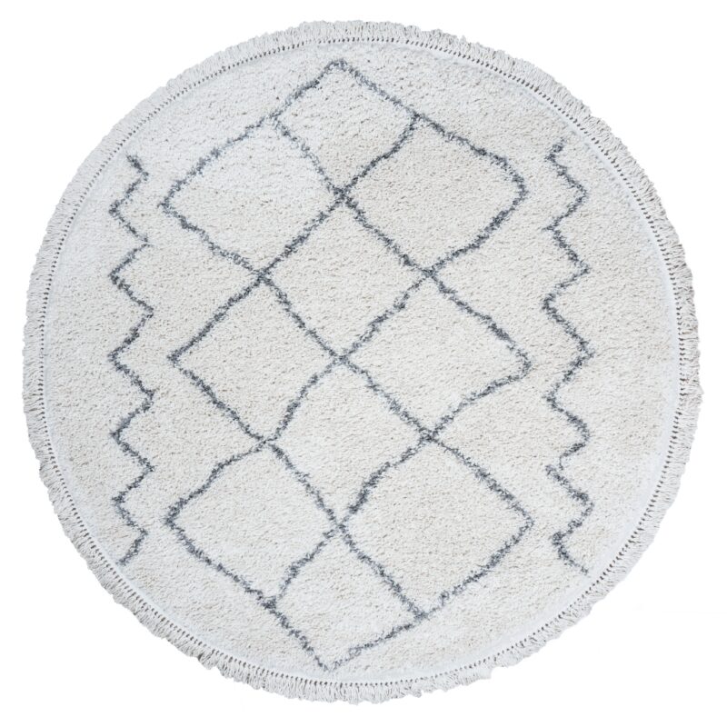 Vloerkleed Marrakesh Cream Rond ø80 cm | BlokWoonWereld