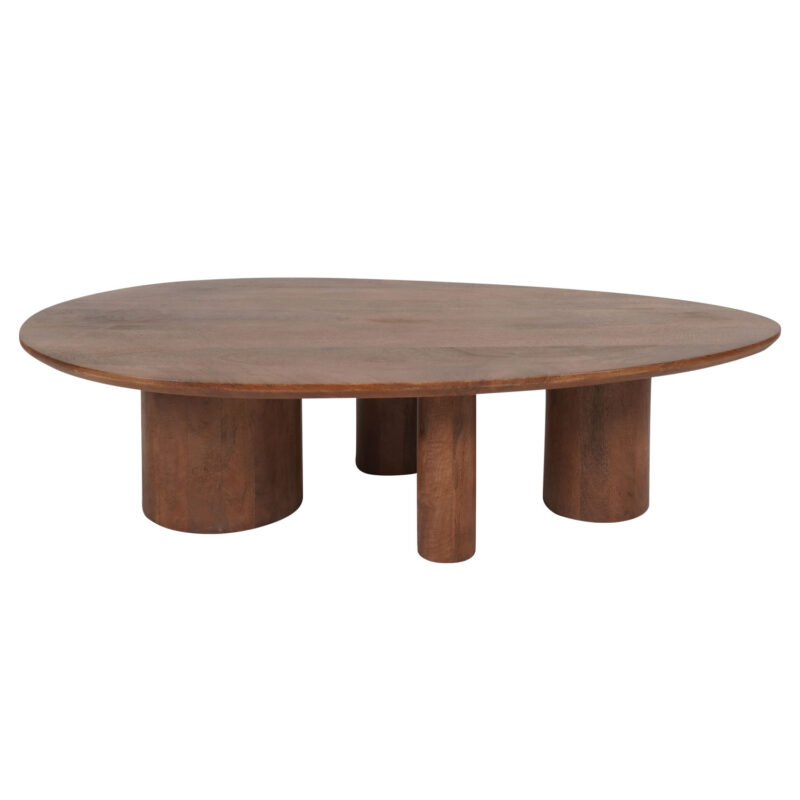 Salontafel Amir 140 x 80 cm - Mangohout | BlokWoonWereld