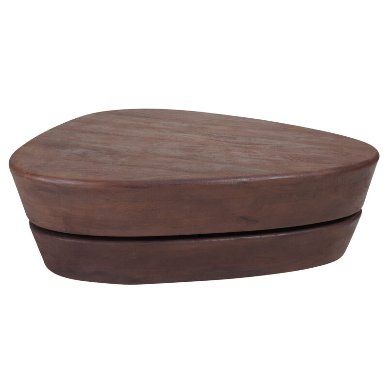 Salontafel Kiva 107 x 80 cm - Espresso Mangohout | BlokWoonWereld