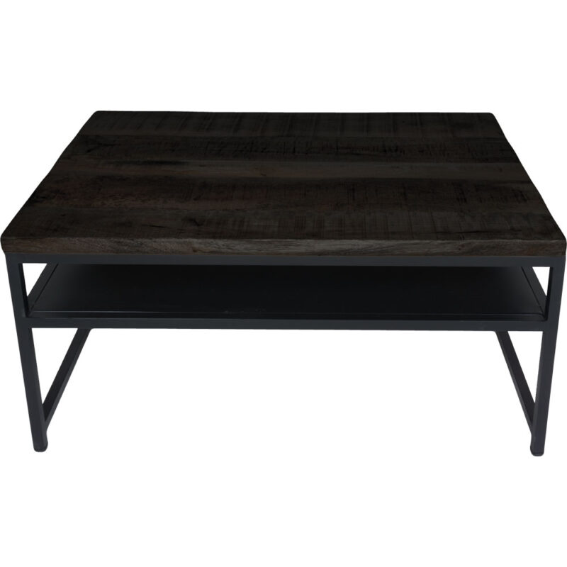 Salontafel Delhi Zwart Mangohout 42 x 91 x 61 cm | BlokWoonWereld