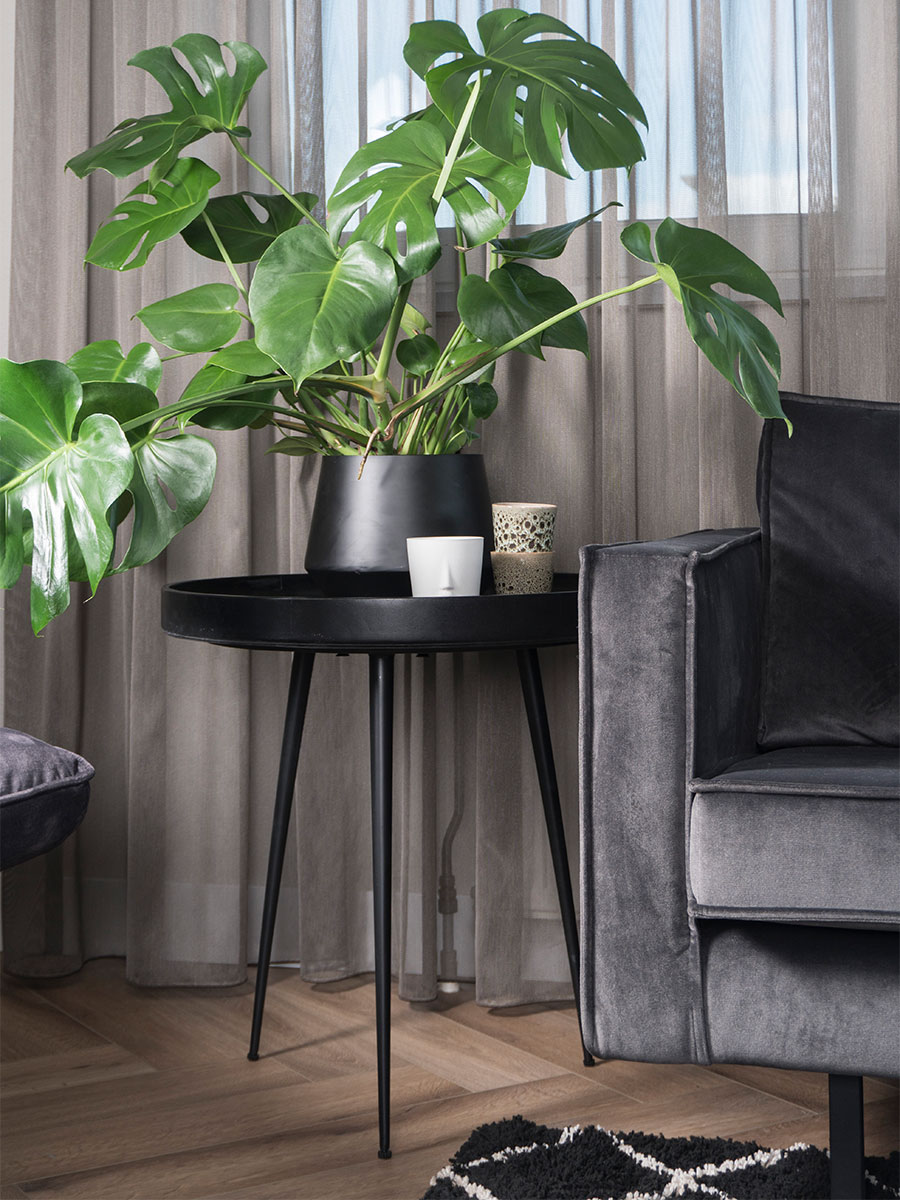 Salontafel Sarno Zwart 60 x 60 cm 3 Salontafel Sarno Zwart 60 x 60 cm - Afbeelding 3