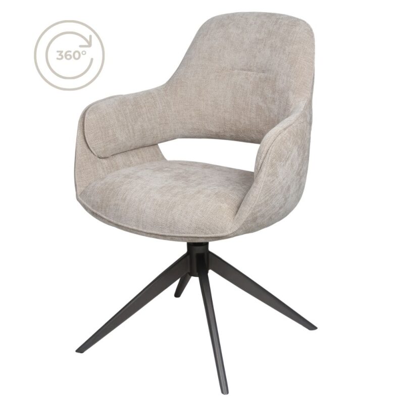 Eetkamerstoel Jill - Beige 120 | BlokWoonWereld