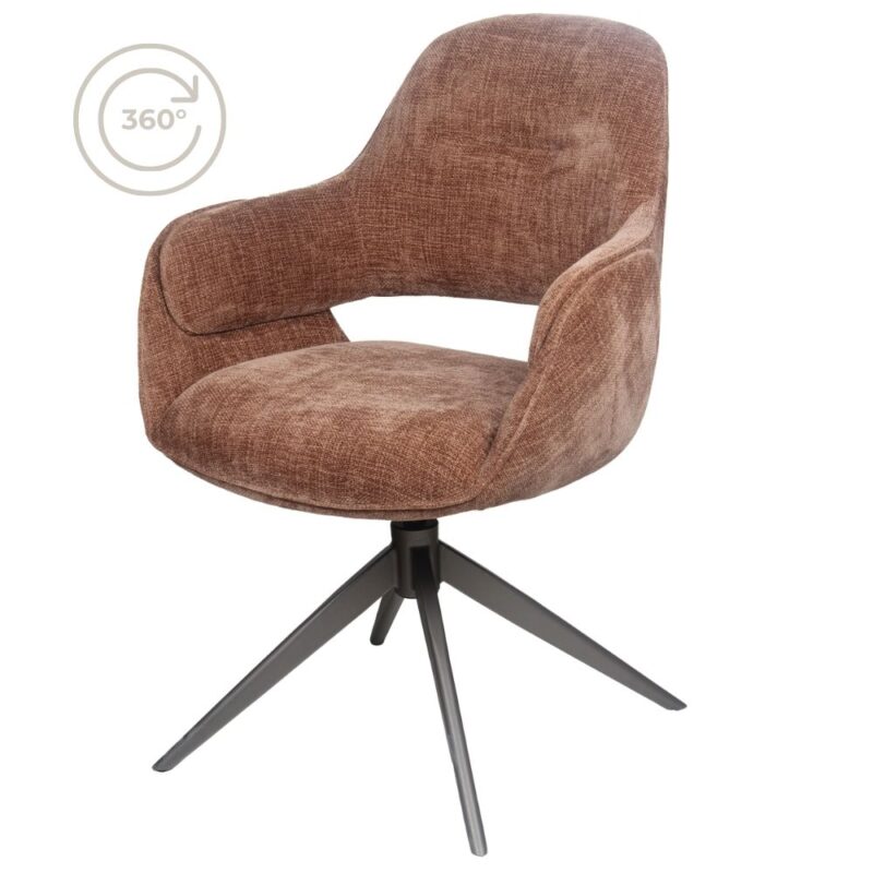 Eetkamerstoel Jill - Mokka 500 | BlokWoonWereld