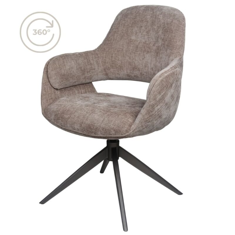 Eetkamerstoel Jill - Taupe 170 | BlokWoonWereld