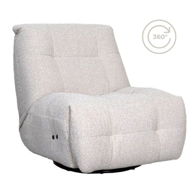 Relaxfauteuil Just Chill - Naturel Boucle - Op Accu | BlokWoonWereld