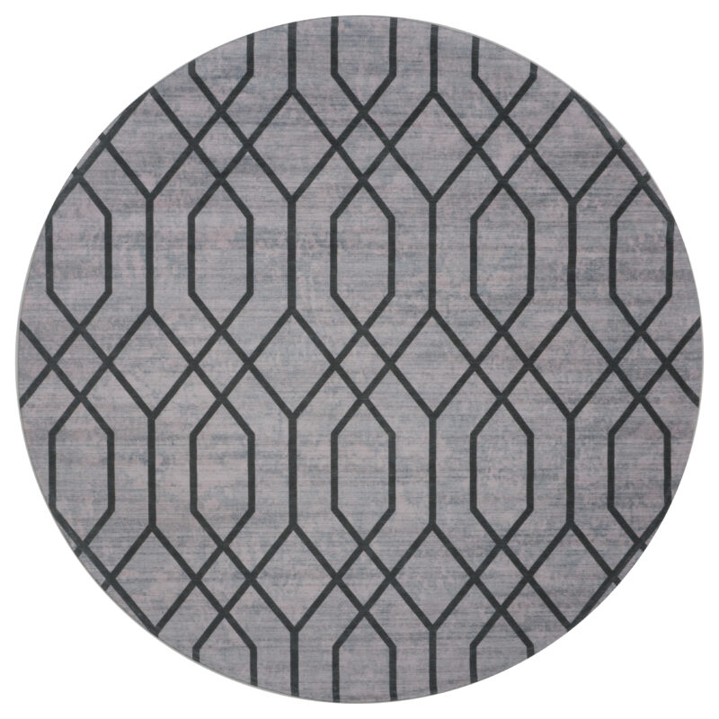 Vloerkleed Pattern Rond Groen ø200 cm | BlokWoonWereld