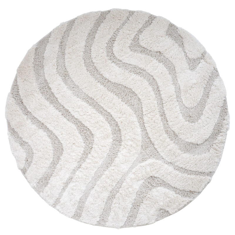 Vloerkleed Isa Cream 260 - Rond ø200 cm | BlokWoonWereld