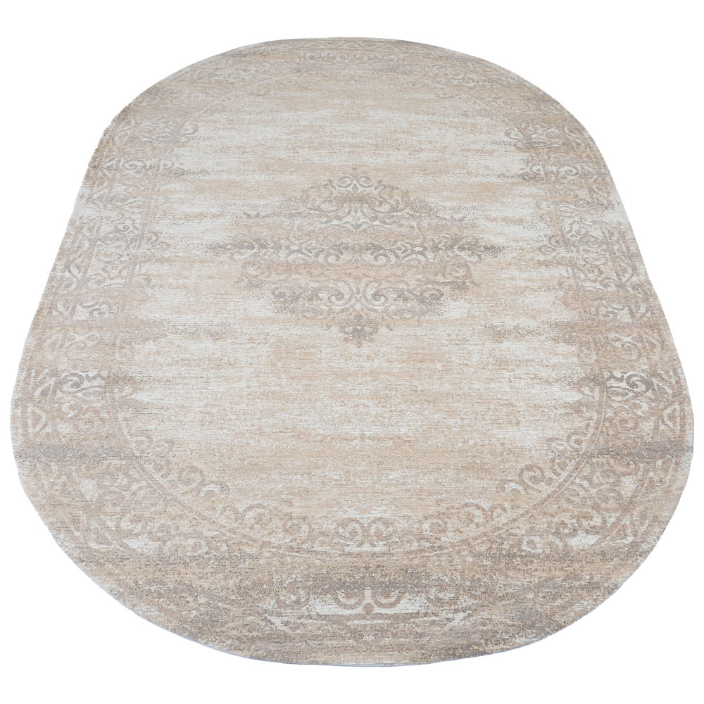 Vloerkleed Adel Medaillon Beige 26001 - Ovaal 160 x 230 cm 1 Vloerkleed Adel Medaillon Beige 26001 - Ovaal 200 x 290 cm | BlokWoonWereld