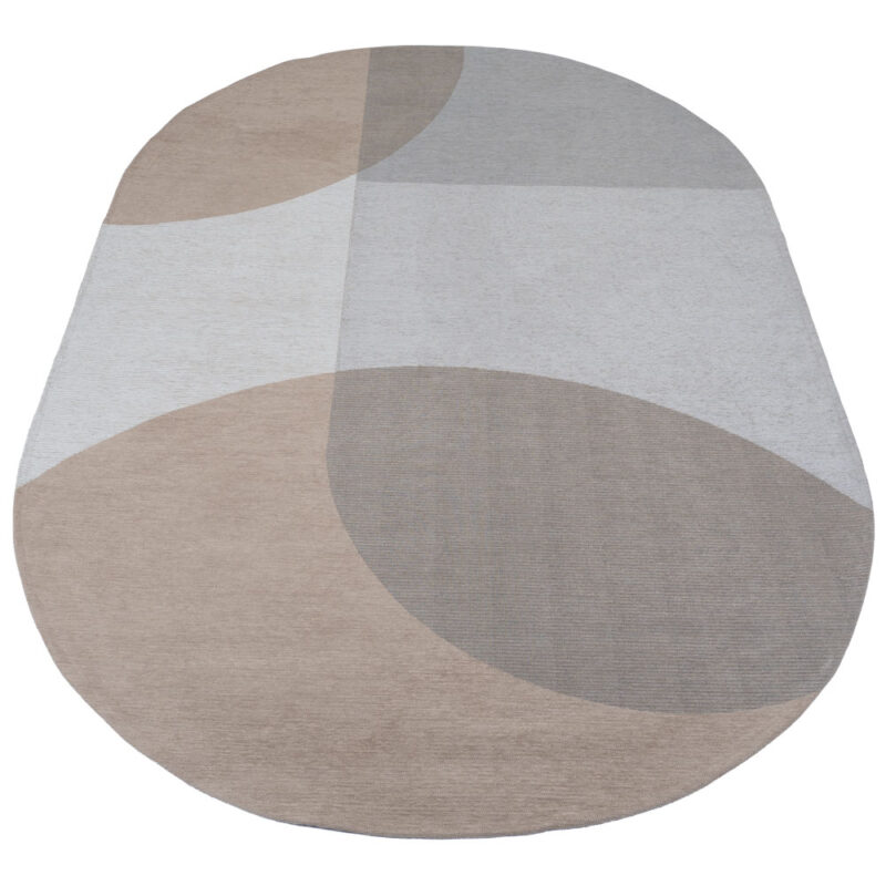Vloerkleed Eli Beige - Ovaal 200 x 290 cm | BlokWoonWereld