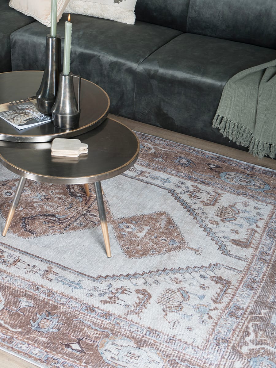 Vloerkleed Karaca Brown 08 - 200 x 290 cm - Afbeelding 4