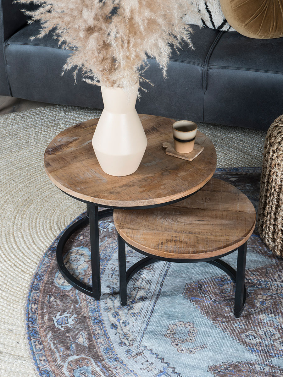 Vloerkleed Karaca Purple/Brown 07 Rond ø160 cm 3 Vloerkleed Karaca Purple/Brown 07 Rond ø160 cm - Afbeelding 3