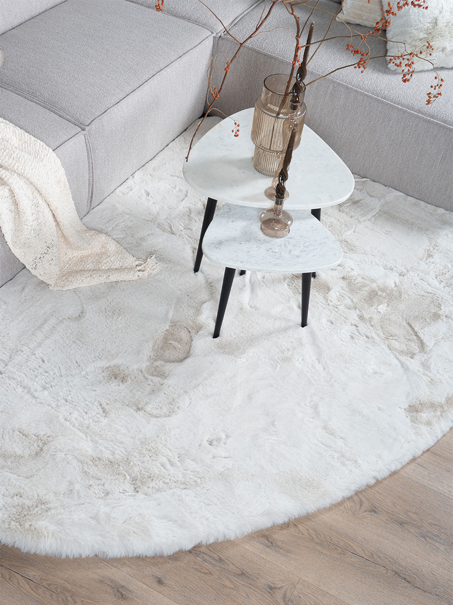 Vloerkleed Morbido Ivory 2810 - Kiezelvormig 200 x 280 cm 2 Vloerkleed Morbido Ivory 2810 - Kiezelvormig 200 x 280 cm - Afbeelding 2