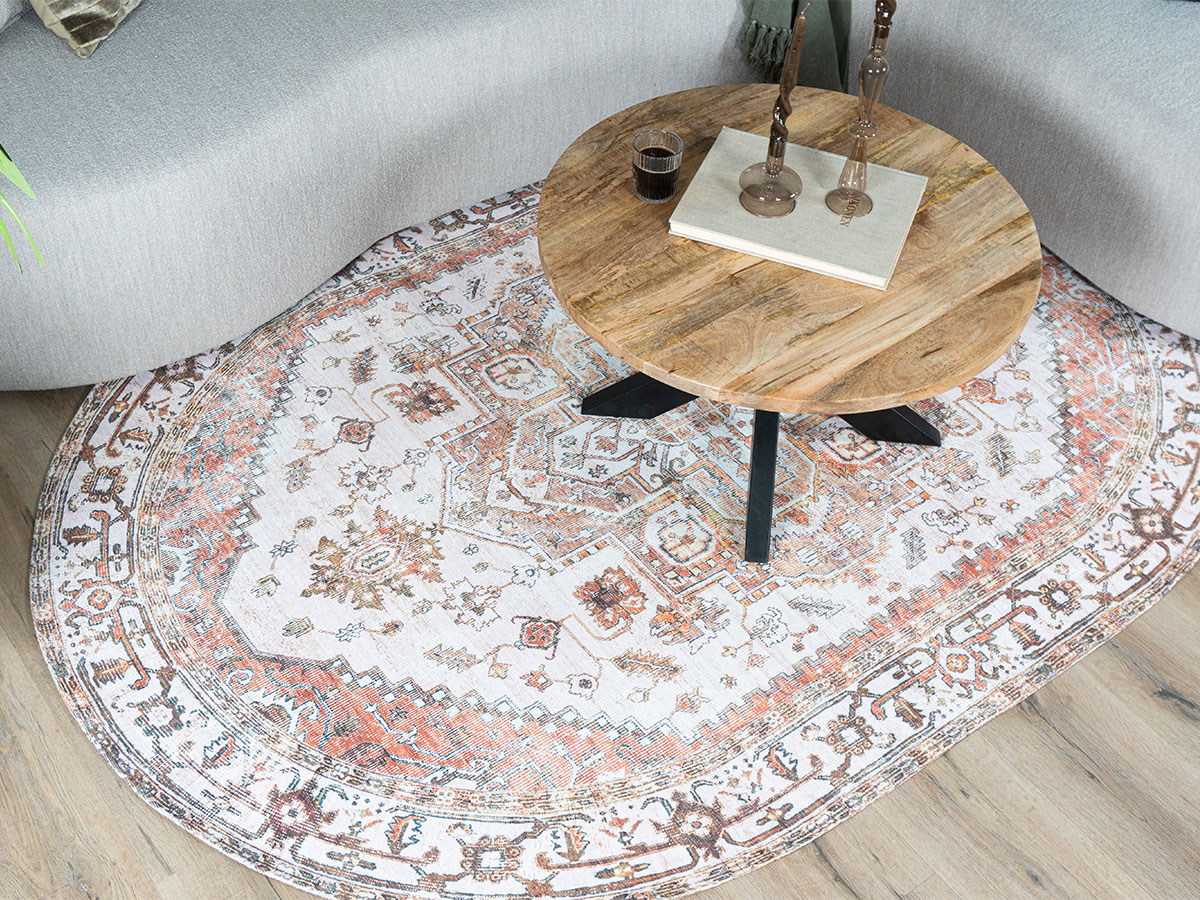 Vloerkleed Nora Bruin - Ovaal 200 x 290 cm - Afbeelding 2