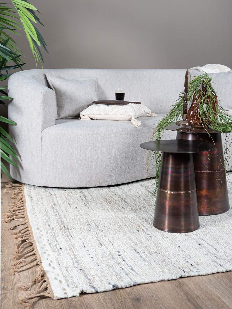 Vloerkleed Sol Grijs 200 x 240 cm 2 Vloerkleed Sol Grijs 200 x 240 cm - Afbeelding 2