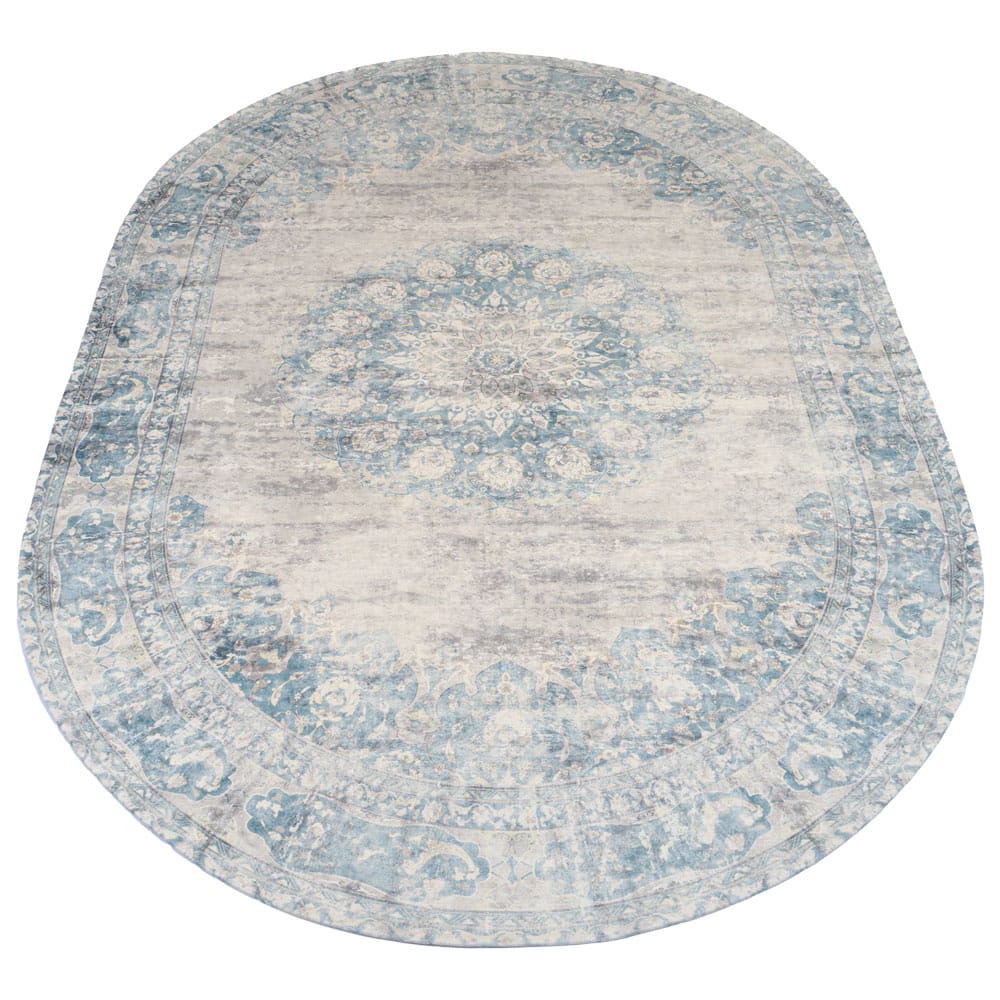 Vloerkleed Viola Blue - Ovaal 160 x 230 cm | BlokWoonWereld