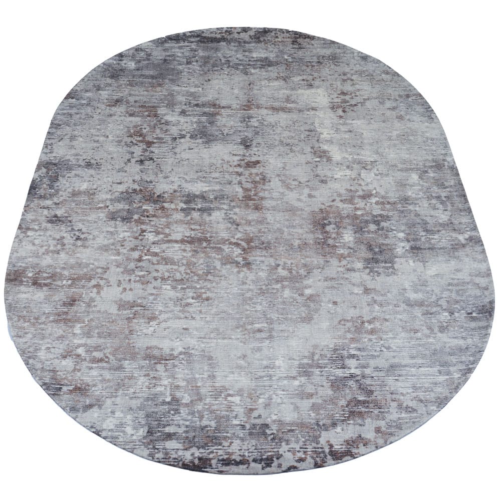 Vloerkleed Yara Silver - Ovaal 200 x 290 cm | BlokWoonWereld