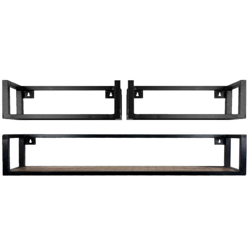 Wandplank Vintage - Set van 3 Groot | BlokWoonWereld