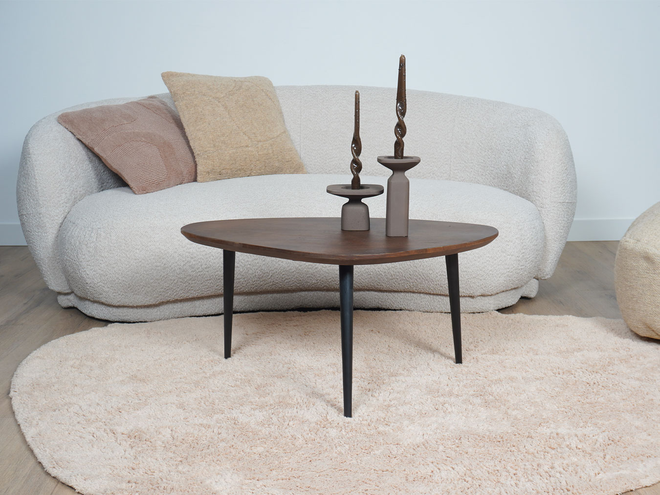 Wasbaar Vloerkleed Beach - Beige 160 x 230 cm 2 Wasbaar Vloerkleed Beach - Beige 160 x 230 cm - Afbeelding 2