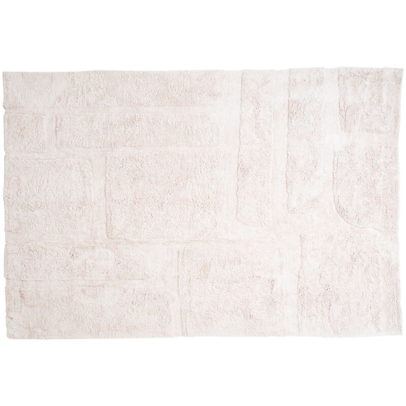 Wasbaar Vloerkleed Bibi - Natural 160 x 230 cm | BlokWoonWereld