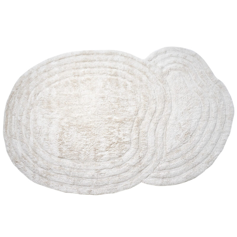 Wasbaar Vloerkleed Zayn - Natural 140 x 200 cm | BlokWoonWereld