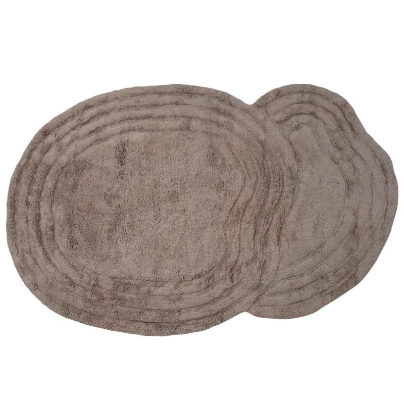 Wasbaar Vloerkleed Zayn - Taupe 140 x 200 cm | BlokWoonWereld