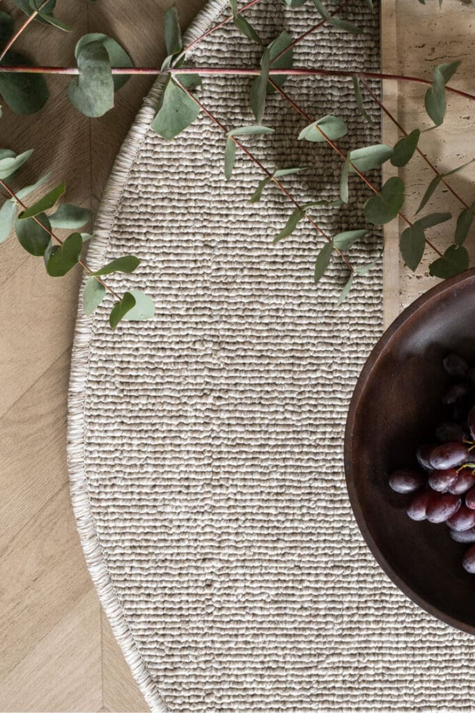 Festonneren afwerking vloerkleed