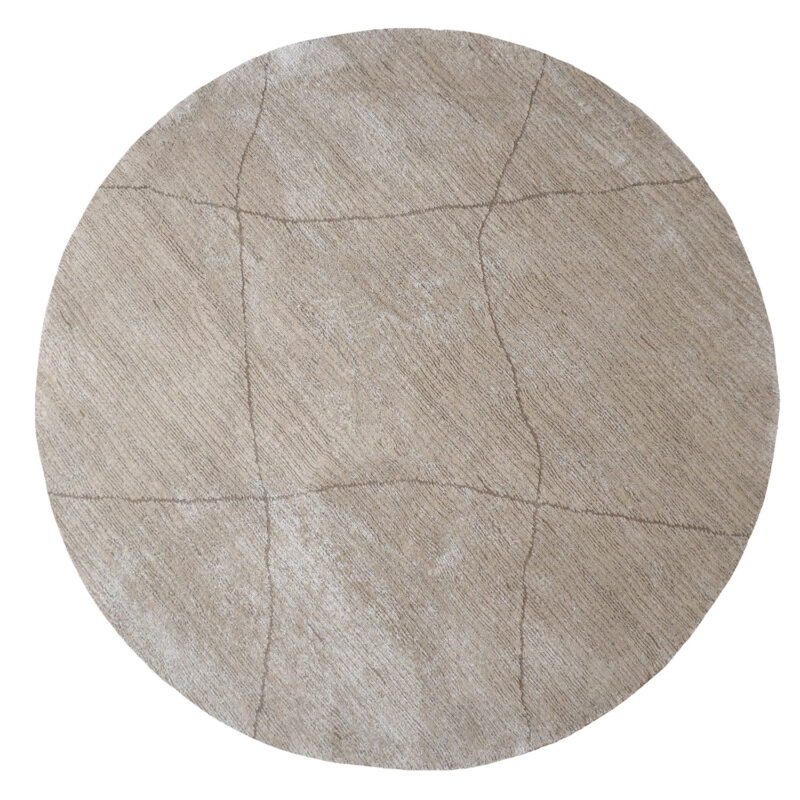 Vloerkleed Nica 1606 Beige 71 - Rond ø240 cm | BlokWoonWereld