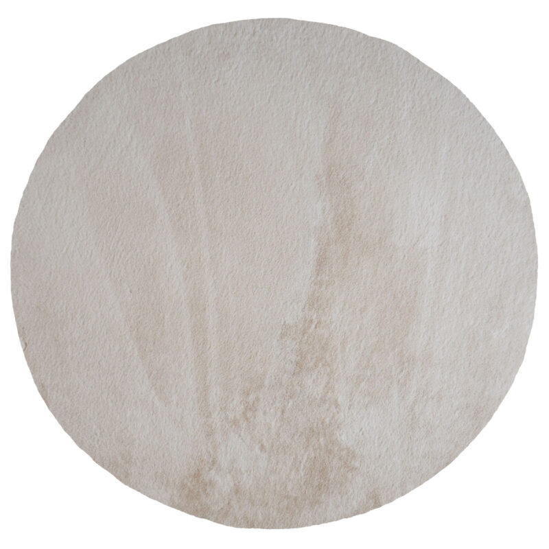 Vloerkleed Velluto Beige - Rond ø200 cm | BlokWoonWereld