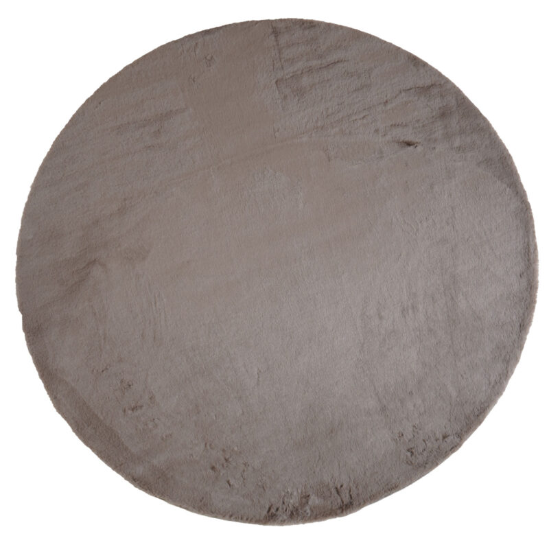 Vloerkleed Velluto Choco - Rond ø200 cm | BlokWoonWereld