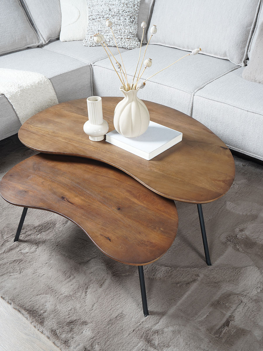 Vloerkleed Velluto Choco - Rond ø160 cm - Afbeelding 3