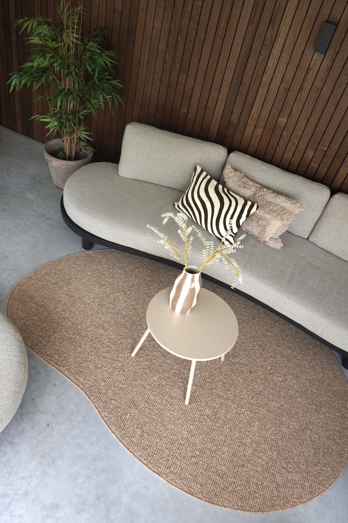 Binnen- en Buitenkleed Sisal Nature - Kiezelvormig 200 x 280 cm 5 Binnen- en Buitenkleed Sisal Nature - Kiezelvormig 200 x 280 cm - Afbeelding 5
