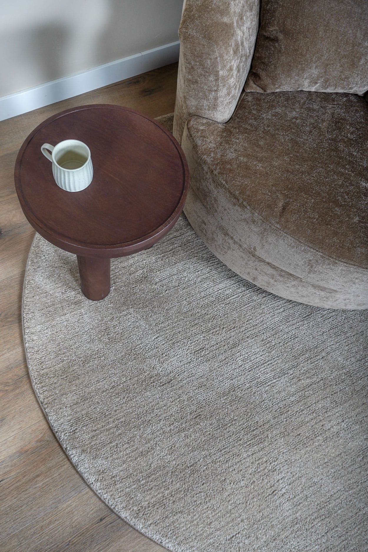 Vloerkleed Nina 1601 Beige 70 - Rond ø200 cm - Afbeelding 3