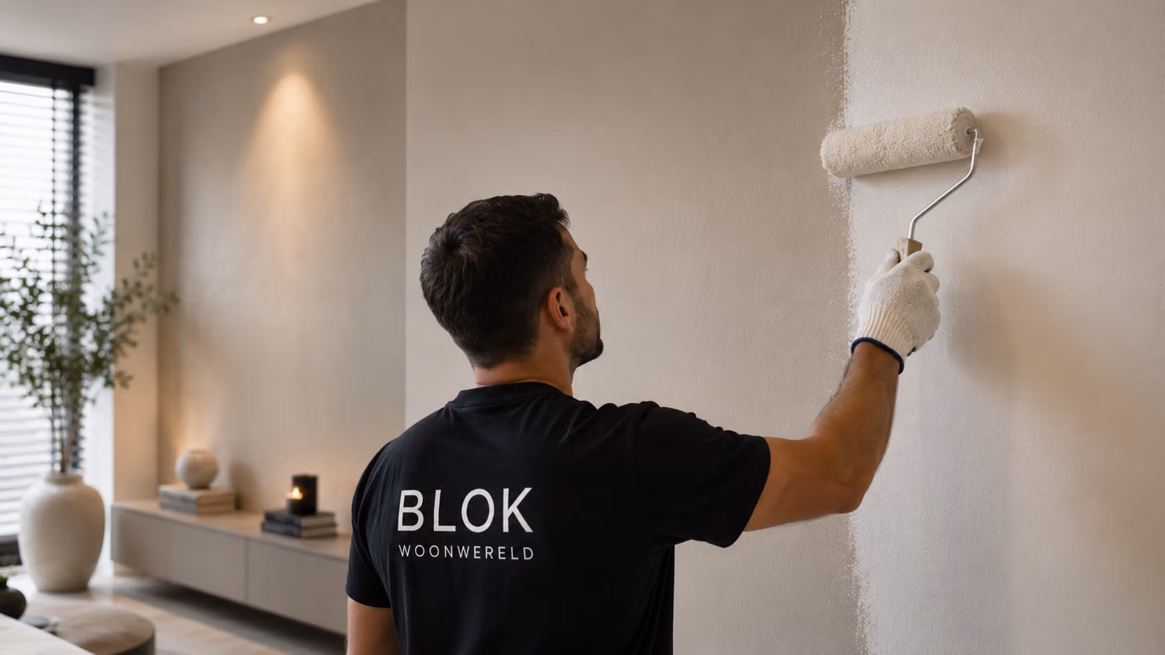 Luxe wandafwerking en behang in een stijlvol interieur