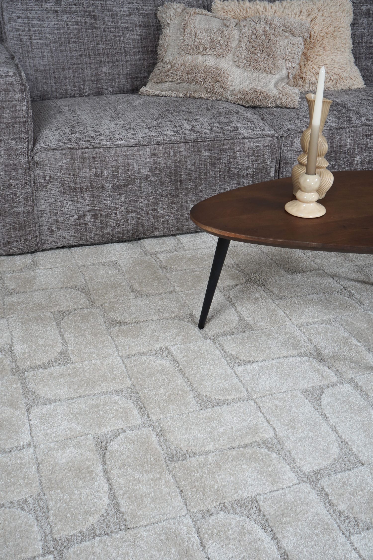 Vloerkleed Nala Beige - 240 x 340 cm 2 Vloerkleed Nala Beige - 240 x 340 cm - Afbeelding 2