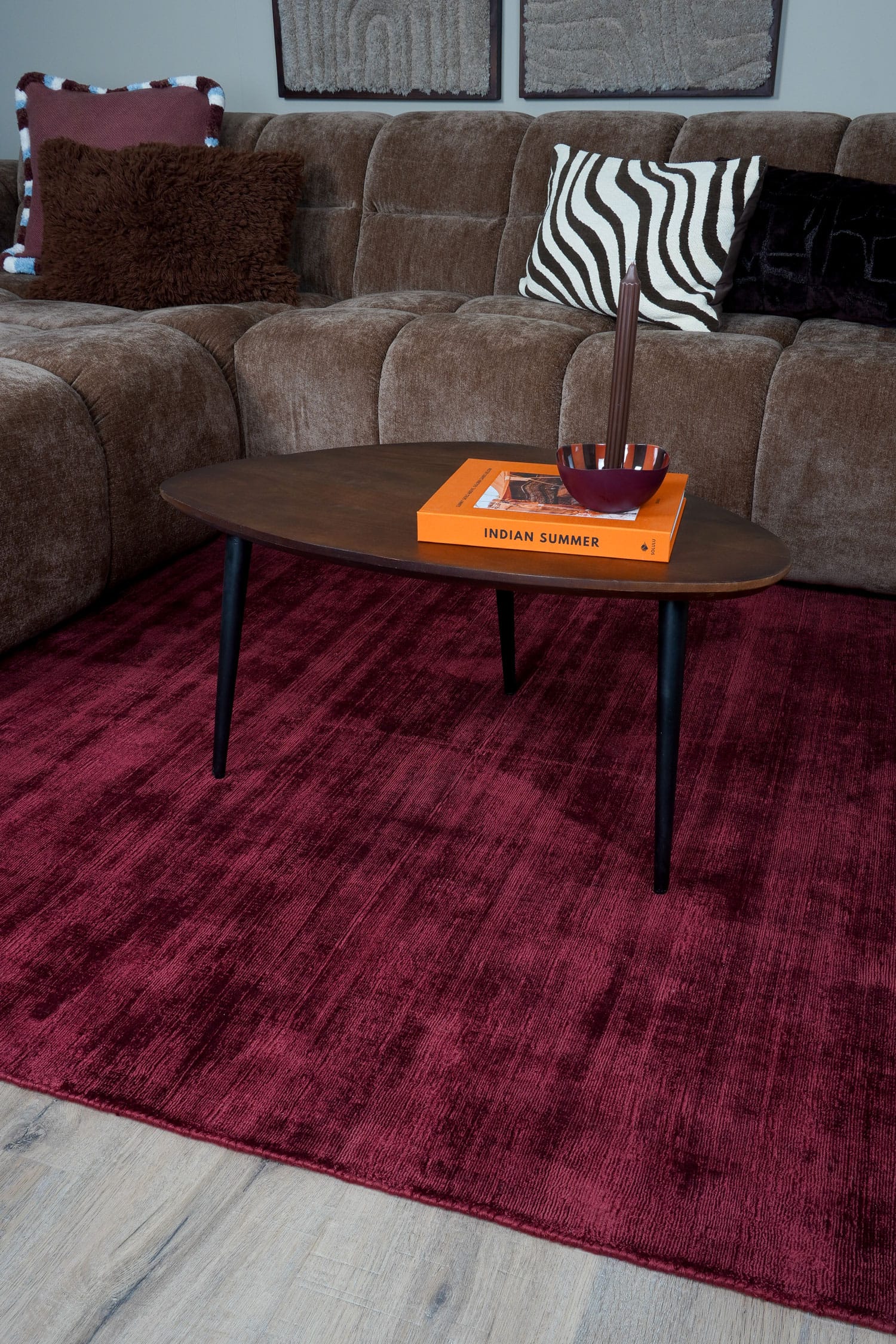 Vloerkleed Cos Bordeaux - 240 x 340 cm 2 Vloerkleed Cos Bordeaux - 240 x 340 cm - Afbeelding 2
