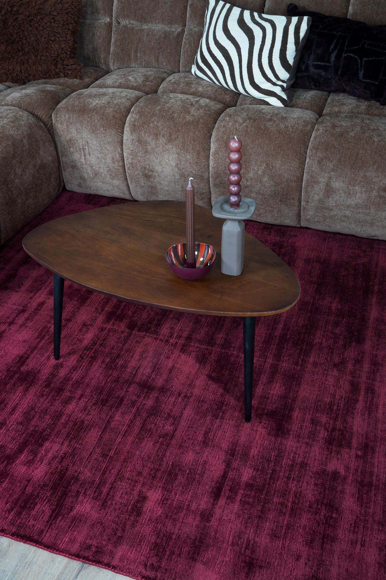 Vloerkleed Cos Bordeaux - 240 x 340 cm 4 Vloerkleed Cos Bordeaux - 240 x 340 cm - Afbeelding 4