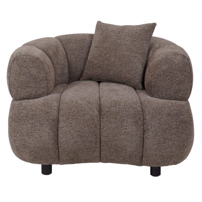Fauteuil Rocco Donker Bruin | BlokWoonWereld