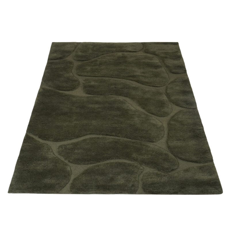 Superior Berber Vloerkleed Dark Green - 230 x 330 cm | BlokWoonWereld