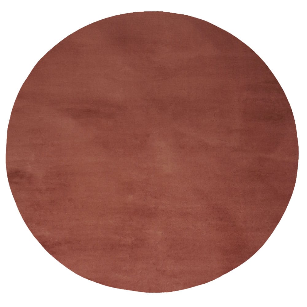 Vloerkleed Velluto Terra - Rond ø200 cm 1 Vloerkleed Velluto Terra - Rond ø230 cm | BlokWoonWereld