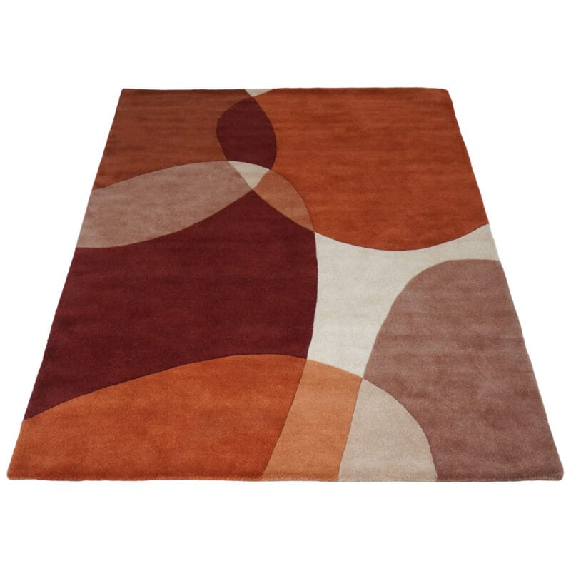 Vloerkleed Abstract Terra/Bruin - 230 x 330 cm | BlokWoonWereld