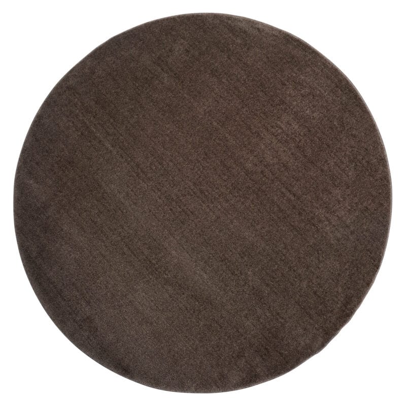 Vloerkleed Rich Bruin - Rond ø240 cm | BlokWoonWereld
