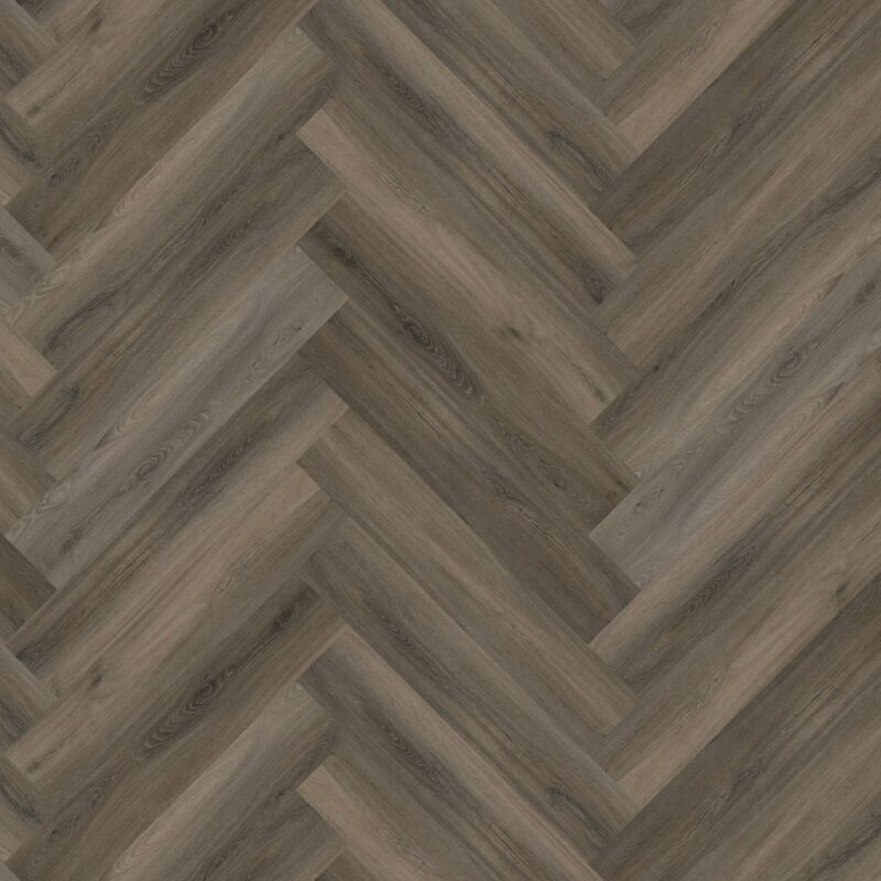 YUP Paddington herringbone click SRC dark grey BlokWoonWereld Click PVC